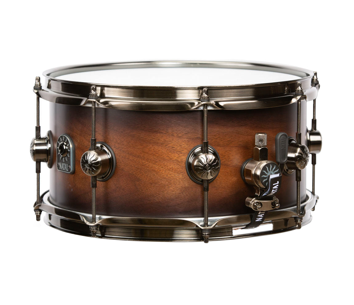 Natal Originals Walnut 13" x 5.5" Snare Drum in Vintage Burst, Natal, Snare Drum, Vintage Burst, Walnut, 13" x 5.5", Drum Lounge