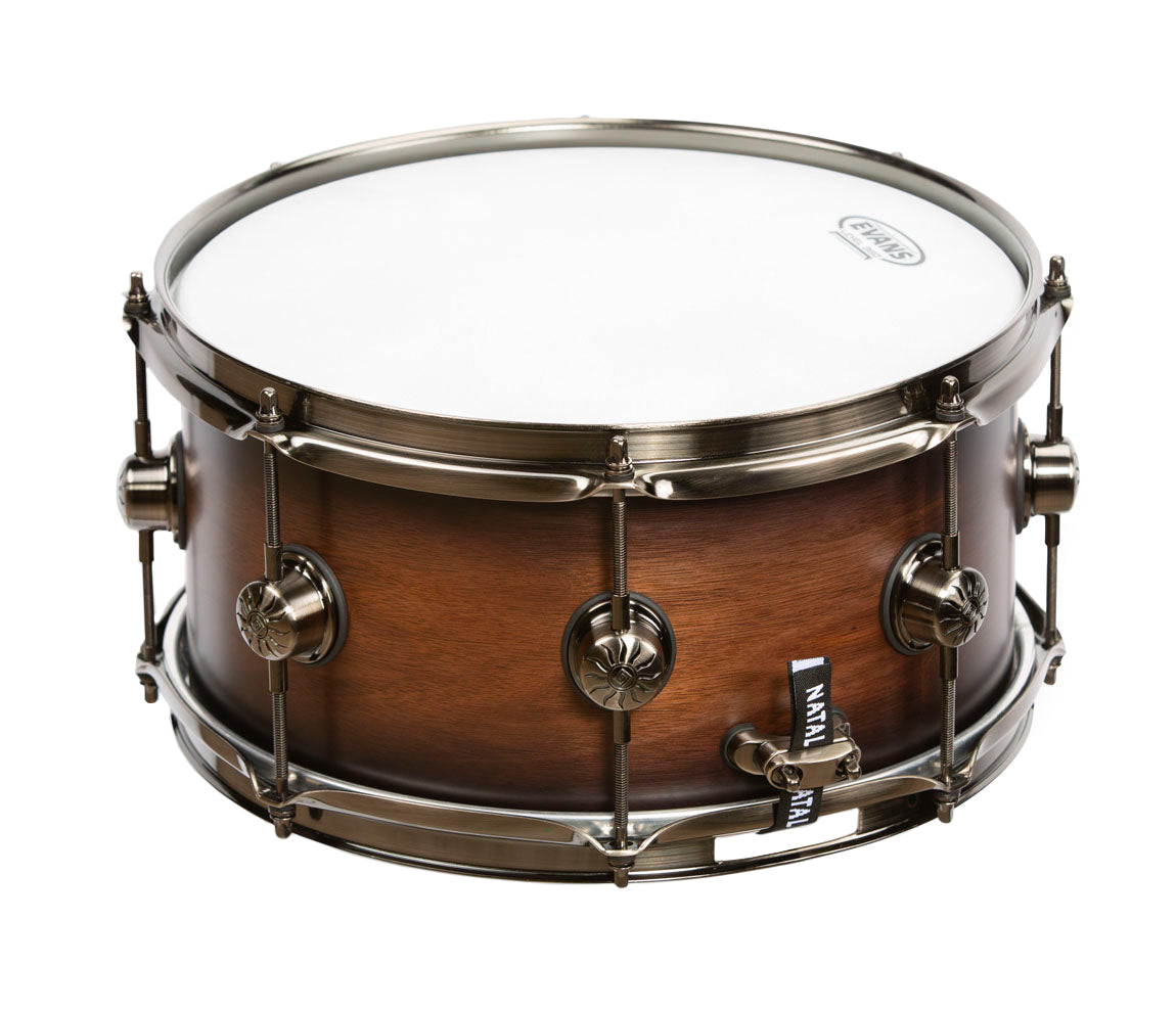 Natal Originals Walnut 13" x 5.5" Snare Drum in Vintage Burst, Natal, Snare Drum, Vintage Burst, Walnut, 13" x 5.5", Drum Lounge