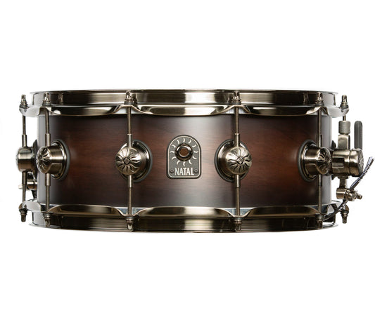 Natal Originals Walnut 14" x 5.5" Snare Drum in Vintage Burst, Natal, Snare Drum, Vintage Burst, Walnut, 14" x 5.5", Drum Lounge