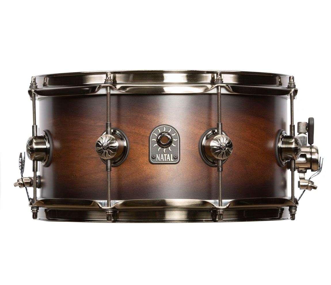 Natal Originals Walnut 13" x 5.5" Snare Drum in Vintage Burst, Natal, Snare Drum, Vintage Burst, Walnut, 13" x 5.5", Drum Lounge