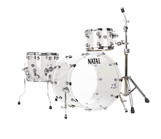 Natal Arcadia Acrylic 3-Piece Shell Pack in Transparent Clear Acrylic Finish
