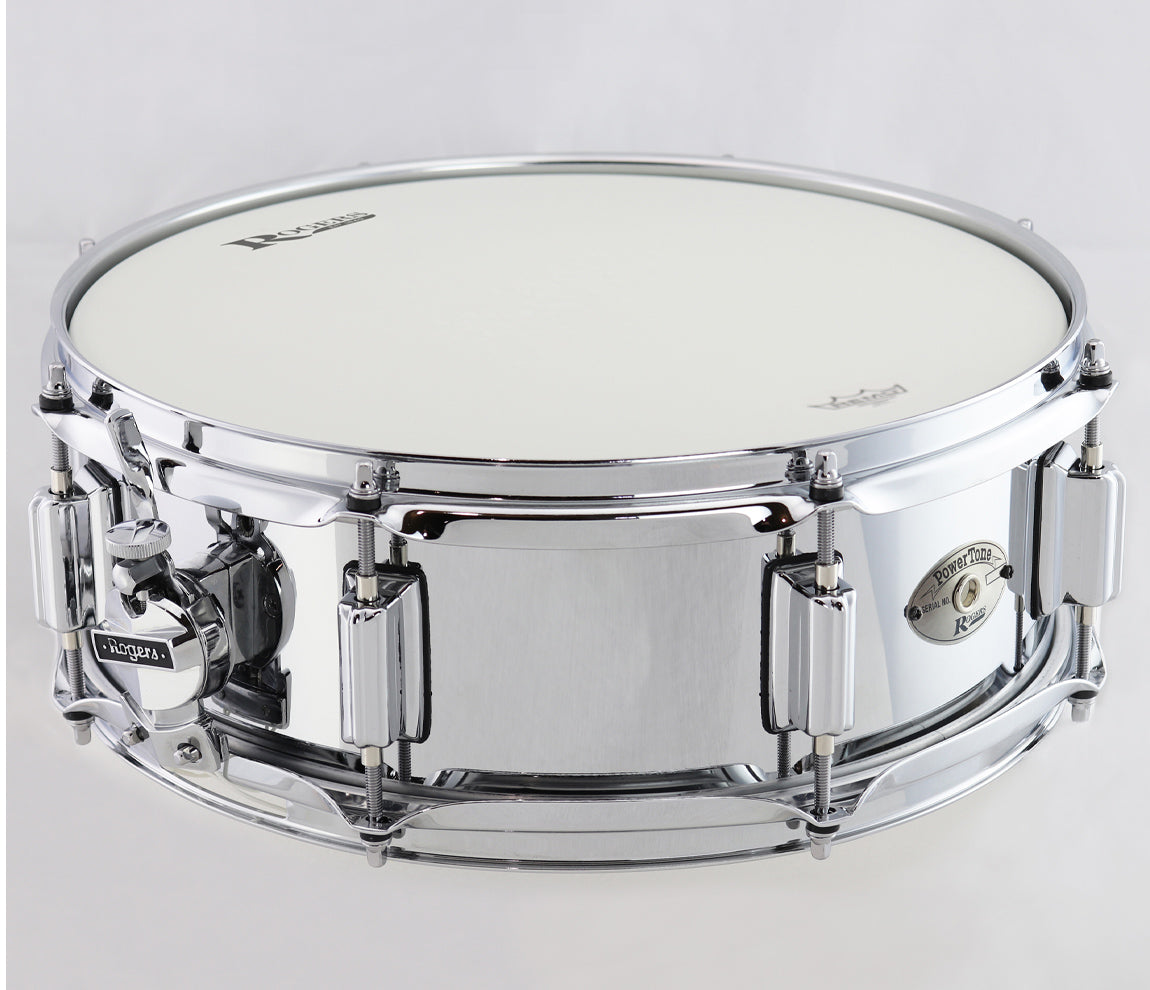 Rogers Powertone 14 x 5 Steel Shell Snare Drum w/Beavertail Lugs