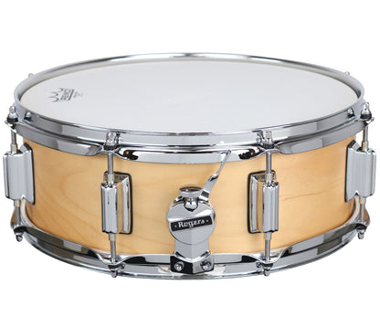 Rogers Powertone 14 x 5 Wood Shell Snare Drum in Satin Natural 
