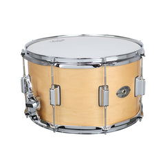 Rogers Powertone 14 x 8 Wood Shell Snare Drum in Satin Natural w/Beavertail Lugs